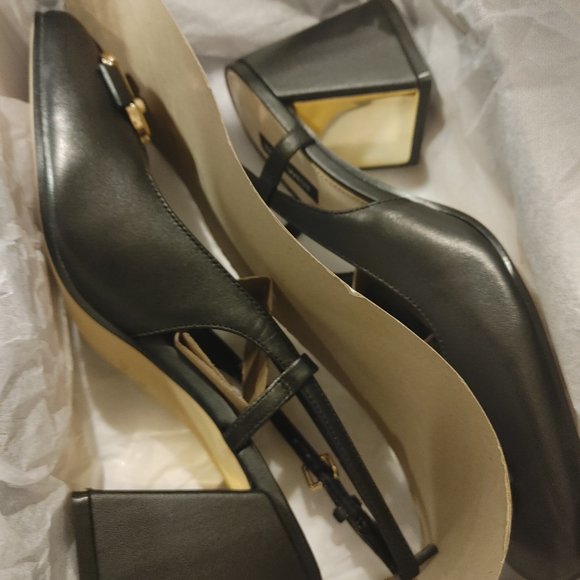 NINE WEST Genuine leather Women's slingback shoes size 8 - Picture 5 of 14